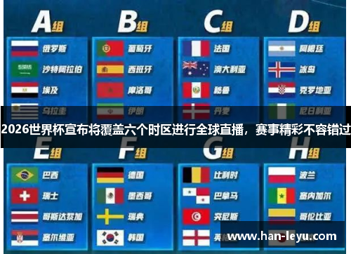 2026世界杯宣布将覆盖六个时区进行全球直播，赛事精彩不容错过